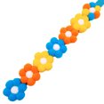 thumbnail image 1 of CAROOTU Soft Plush Dog Cat Collar Rainbow Flowers Decor Hook & Loop Pet Neck Strap Adjustable Length for Small Medium Breeds New, 1 of 7