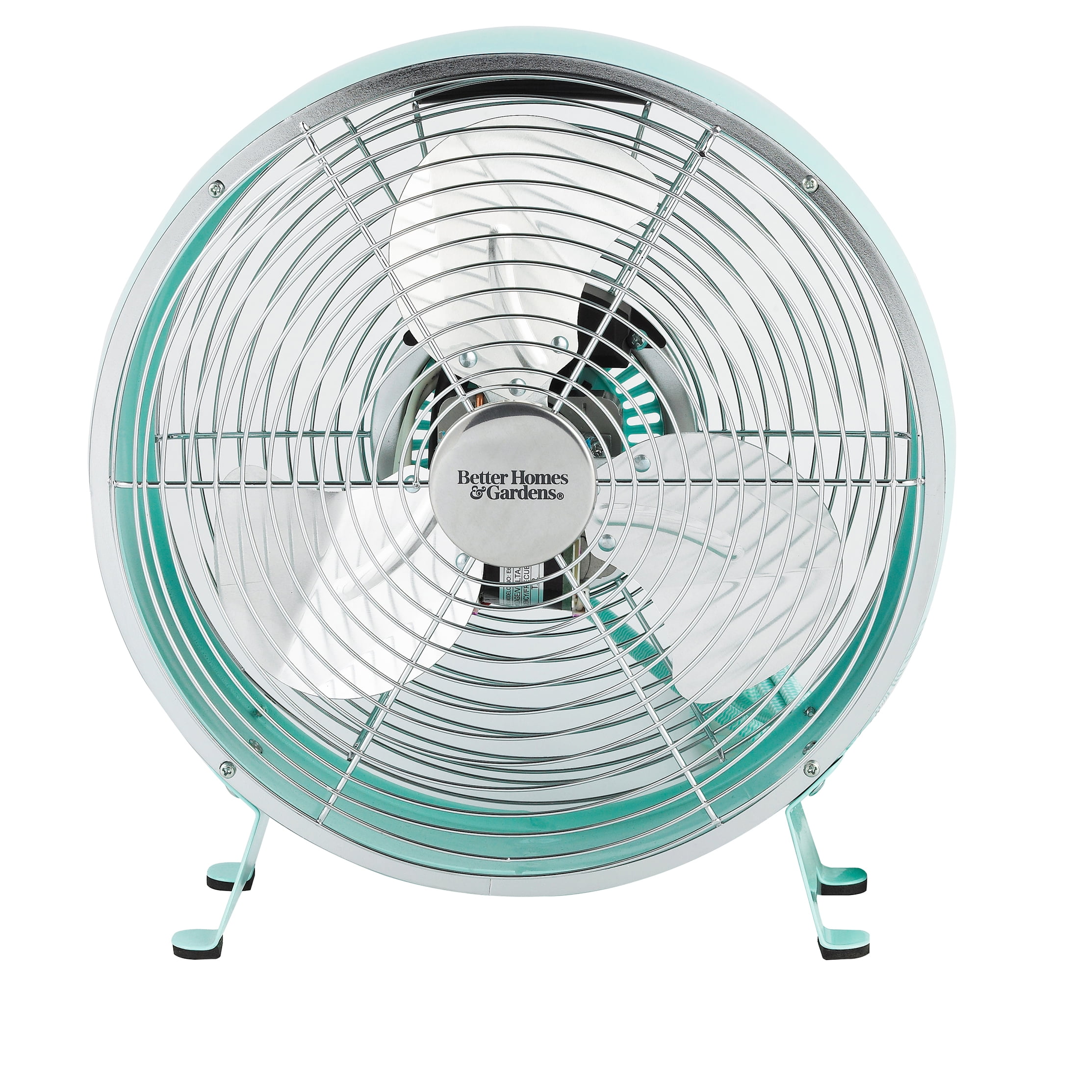 Better Homes & Gardens 9" 3-Speed Mint Retro New Drum Table Fan