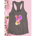 thumbnail image 3 of Mom Child Watercolor Art Racerback Tank Women -Image by Shutterstock, Female Large, 3 of 4