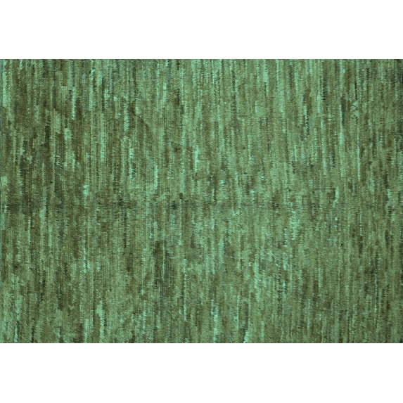 Ahgly Company Indoor Rectangle Abstract Turquoise Blue Contemporary Area Rugs, 8' x 12'