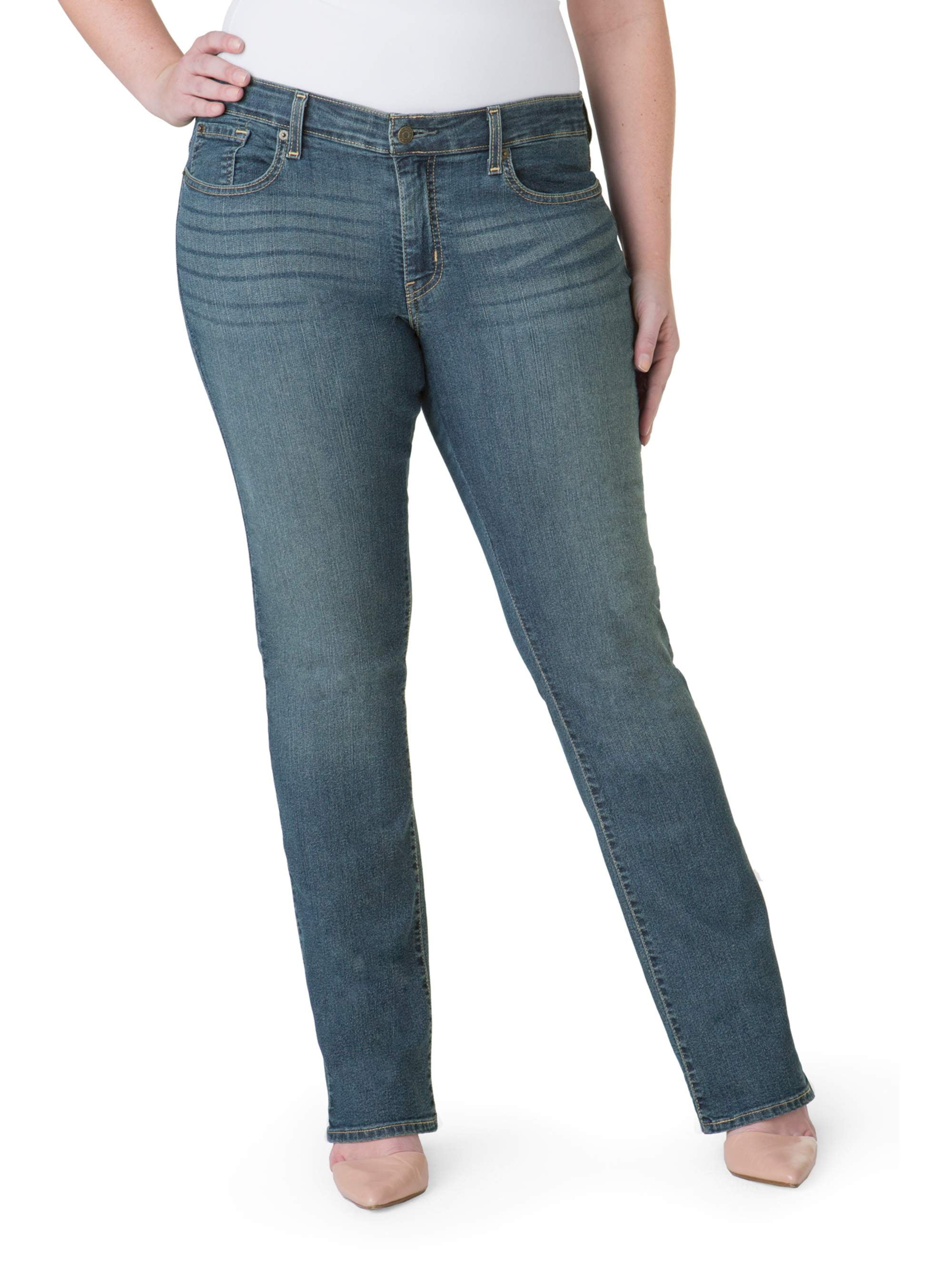 Signature by Levi Strauss & Co. Women's Plus Modern Straight Jeans ...