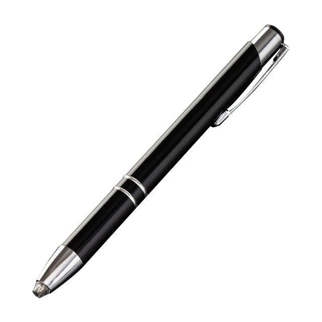 Bolígrafo con linterna LED, bolígrafo iluminado, agarre cómodo, bolígrafo de prensa suave, bolígrafo de escritura para reuniones de diario para niños Negro