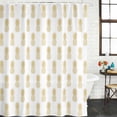 thumbnail image 3 of Yellow Pineapple Waterproof Fabric Shower Curtain,Vintage Summer Tropical Fruit Waterproof Fabric Shower Curtain for Bathroom Curtains Bathtubs Hotel Shower Curtains with 12 Hooks Standard 60x72, 3 of 8
