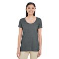 thumbnail image 1 of Camiseta de mujer Gildan Softstyle® Deep Scoop DARK HEATHER L, 1 of 1