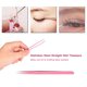 thumbnail image 3 of False Eyelash Tweezers,2pcs/set Stainless Steel Pink Straight/Curved Nail Tweezers Nippers Tools Eyelash Extension Tweezers Pointed Clip Makeup Tools, 3 of 5