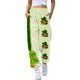 thumbnail image 1 of Gibobby pantalones de mujer de vestir Pantalones de chándal casuales de moda para mujer, pantalones casuales con cordón estampado del día de San Patricio (Beige, M), 1 of 4