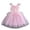 Pink, variant on Toddler Girls Sparkling Sequin Dress Sleeveless Layered Tutu Party Gown Kids Clothes