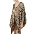 thumbnail image 4 of Baberdicy Shawl Wraps Long Fringed Evening Cape, Wavy Hem Long Poncho Wrap for Women, Oversized Bohemian Style Gold Universal Fit, 4 of 6