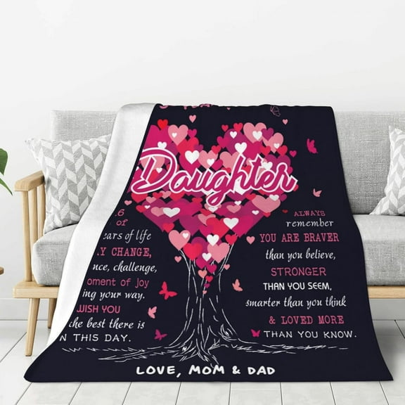 Birthday Gifts for 17 Year Old Girl, 17 Year Old Daughter Birthday Gift Ideas, 17th Birthday Gifts for Girls, Teen Girl Gift for 17 Years Old Daughter, 17 Yr Old Girl Gifts Throw Blanket 60" x 50"