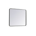thumbnail image 6 of Soft corner metal rectangular mirror 30x36 inch in Black, 6 of 9