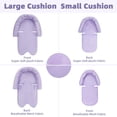 thumbnail image 4 of Inserto para Asiento de Auto Infantil y Fundas para Arnés SWESEN Morado 0-12 meses, 4 of 8