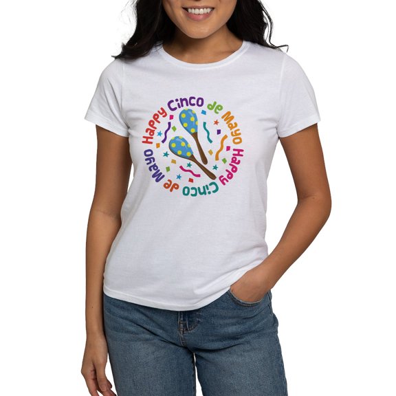CafePress - Happy Cinco De Mayo Women's T Shirt - Women's Classic T-Shirt