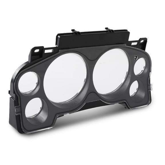 CROSSDESIGN Fit For Silverado Sierra Tahoe 07-13 Speedo Gauge Cluster Lens Cover Chrome Trim