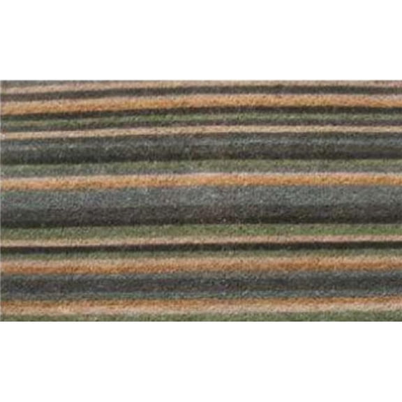 Geo Crafts G280B-30 18 x 30 in. Coir Stripes Welcome Doormat, Blue - Small