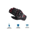 thumbnail image 4 of Guantes para Motociclista Hanylish Antideslizantes, Unisex, Negro-Rojo, Talla M, 4 of 5
