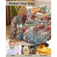 thumbnail image 4 of Mushroom Sofa Couch Covers for Dog,Washable Sofa Throw Cover Single Slipcovers for Armchair with Tassels,Botanical Eucalyptus Leaves Plant Watercolor Couch Protector Towel Blanket Medium 71''x91'', 4 of 8
