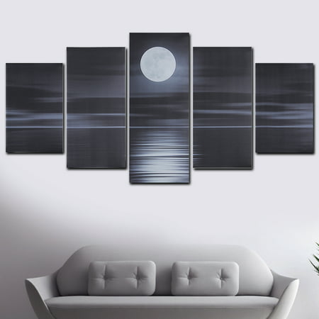 Multi-style 5 Panel Canvas Wall Art Unframed  Oil Painting Picture Prints Modern Abstract Home Hanging Decor