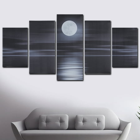 Multi-style 5 Panel Canvas Wall Art Unframed  Oil Painting Picture Prints Modern Abstract Home Hanging Decor