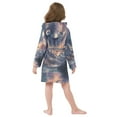 thumbnail image 7 of FORMRS Niños Bathrobe Unisex Hooded Robe Soft Plush Pajamas Sleepwear, Size 2-3T, Ethereal Mountain, 7 of 7