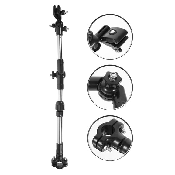 Raindrops Foldable Bike Umbrella Stand with Bracket, Umbrella Holder and Rack for Hands-Free Use