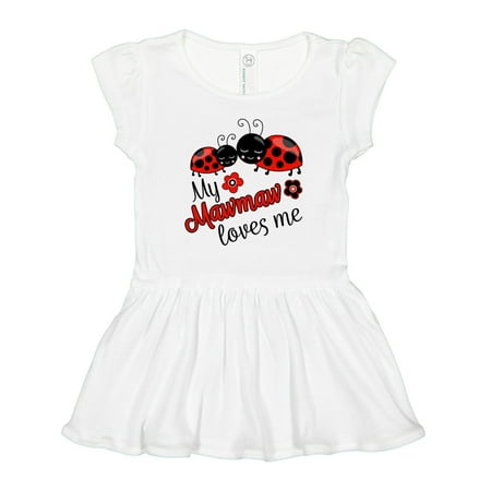 

Inktastic My Mawmaw Loves Me with Cute Ladybugs Gift Toddler Girl Dress
