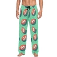 thumbnail image 7 of FORMRS Mens Pajama Pants with Pockets Soft Cotton Sleepwear Lounge Bottoms, Sizes S-2XL, Brown American Footballs, 7 of 7