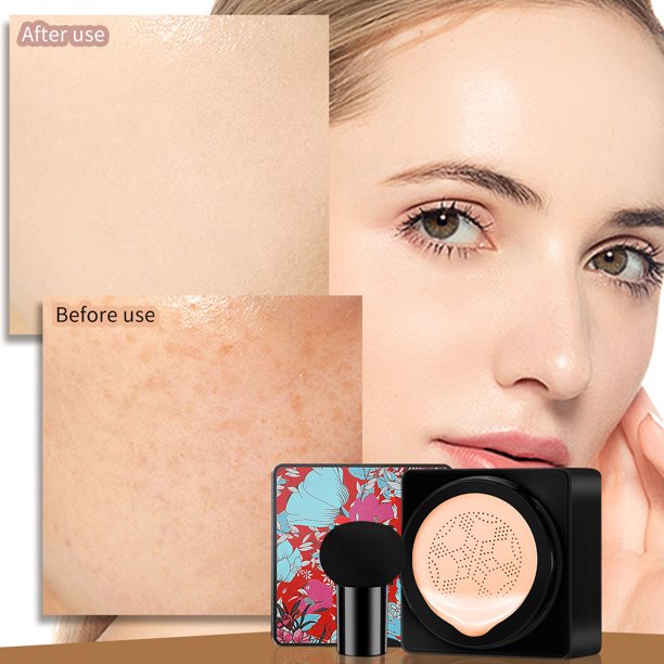 XWSHYW Ocultador Base Cushion Estampado de Leopardo Corrector Crema de Belleza Bb