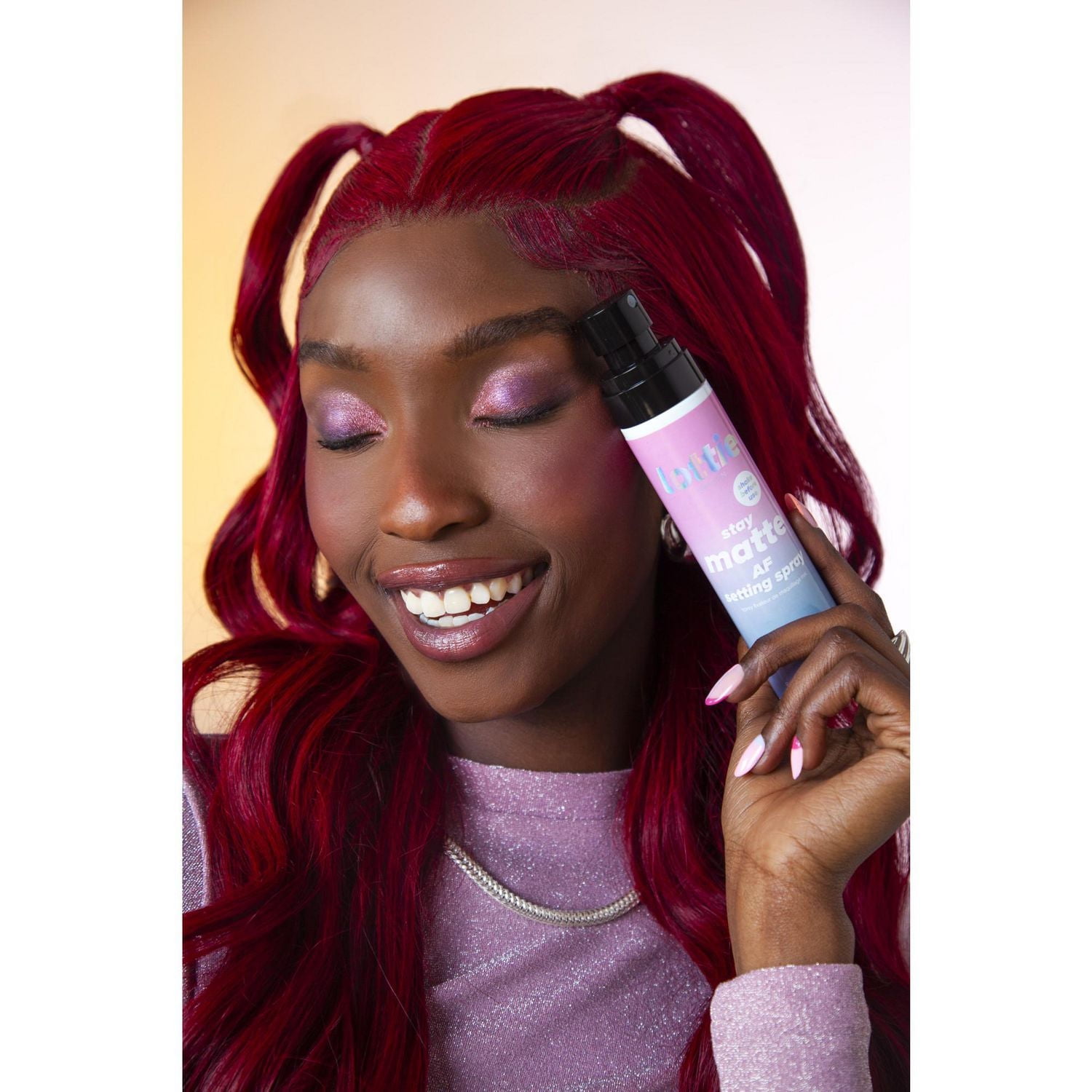 Lottie London - Stay Matte AF Setting Spray - Alcohol Free with Niacinamide & Green Tea Extract (80ml)