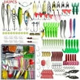 thumbnail image 2 of Fishing Lure Set 18/21/59/142pcs Mixed VIB Lure Kit Soft Lure Minnow Popper Hooks All Fishing Accessory Fresh Water 18PCS, 2 of 5