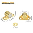 thumbnail image 2 of Uxcell 4 Set Zinc Alloy Magnetic Cabinet Door Catch for Kitchen Cupboard Closet, Gold, 2 of 6