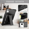 thumbnail image 4 of Dteck for Lenovo Tab M11 11 inch TB330FU/TB330XU, Heavy Duty Shockproof Kids Friendly Kickstand Case Cover with Pen Holder for Lenovo M11 11 inch 2024 Tablet,Black, 4 of 5