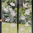 thumbnail image 1 of 48 piezas de adhesivos para ventana de setas y hojas, adhesivos anticolisión para ventana para salvar a los pájaros de las colisiones de ventana, pegatinas de arcoíris, 1 of 5