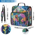 thumbnail image 2 of FORMRS Zipper Binder with Shoulder Strap 2-inch Ring 500 Sheet Capacity File Bag, Art Plants, 2 of 5