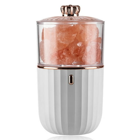 

Aroma Oil Diffuser Night Light Natural Crystal Stone Colorful LED Lamp