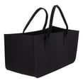 thumbnail image 1 of Cubo organizador plegable de fieltro con asas para juguetes y ropa. negro, 1 of 9