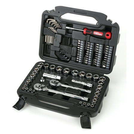 Hyper Tough 110-Piece Drive Mechanic Socket Set, SAE & Metric