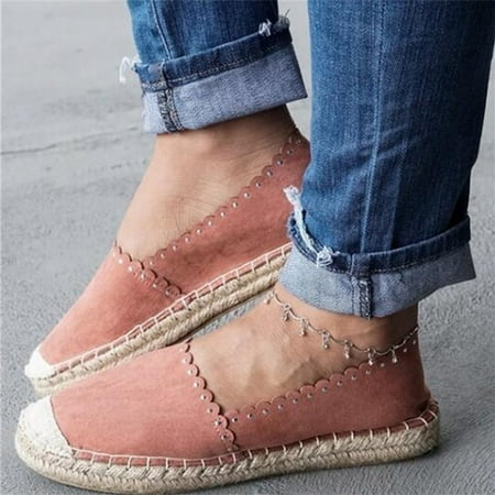 

Homadles Sandals Women Dressy Summer Flat- Flats Retro Casual Lace Dressy on Clearance Sandals Pink Size 4.5