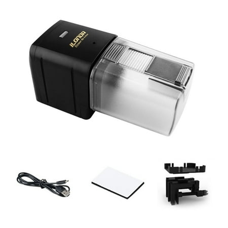 iLONDA USB Powered WiFi Intelligent Automatic Aquarium Fish Bowl Food Feeder Home Household Aquarium Intelligent Timing Fish Feeder APP Remotes