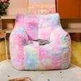 thumbnail image 6 of Recaceik Bean Bag Chair, 37" Rainbow Giant BeanBags, Faux Fur Cover & Sponge Filling, Comfy Chair with Armrest for Bedroom, Dorm, Apartment, 6 of 10