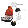 thumbnail image 6 of Yiaed Basketball Shot Print Car Seat Covers,Universal Auto Seats Protector Fits for Car,SUV Sedan,Truck,Automotive Seat Covers & Accessories-2 PCS, 6 of 9
