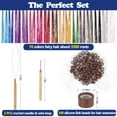 thumbnail image 3 of Kit de oropel para el cabello de 16 colores, 48 pulgadas, 3300 hebras, extensiones de cabello de oropel, oropel para el cabello de hadas para Navidad, Halloween, fiesta de cosplay, reflejos del cabell, 3 of 3