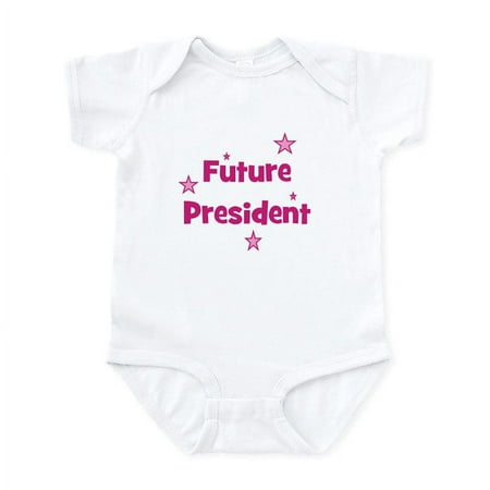 

CafePress - Future President Pink Infant Bodysuit - Baby Light Bodysuit Size Newborn - 24 Months