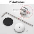thumbnail image 5 of KLDKLD Toilet Paper Holder Stand,Brushed Nickel Toilet Paper Holder SUS 304 Stainless Steel,Free Standing Toilet Paper Holder for Bathroom,Weighted Base Bathroom Toilet Paper Holder for 2 Pack, 5 of 7