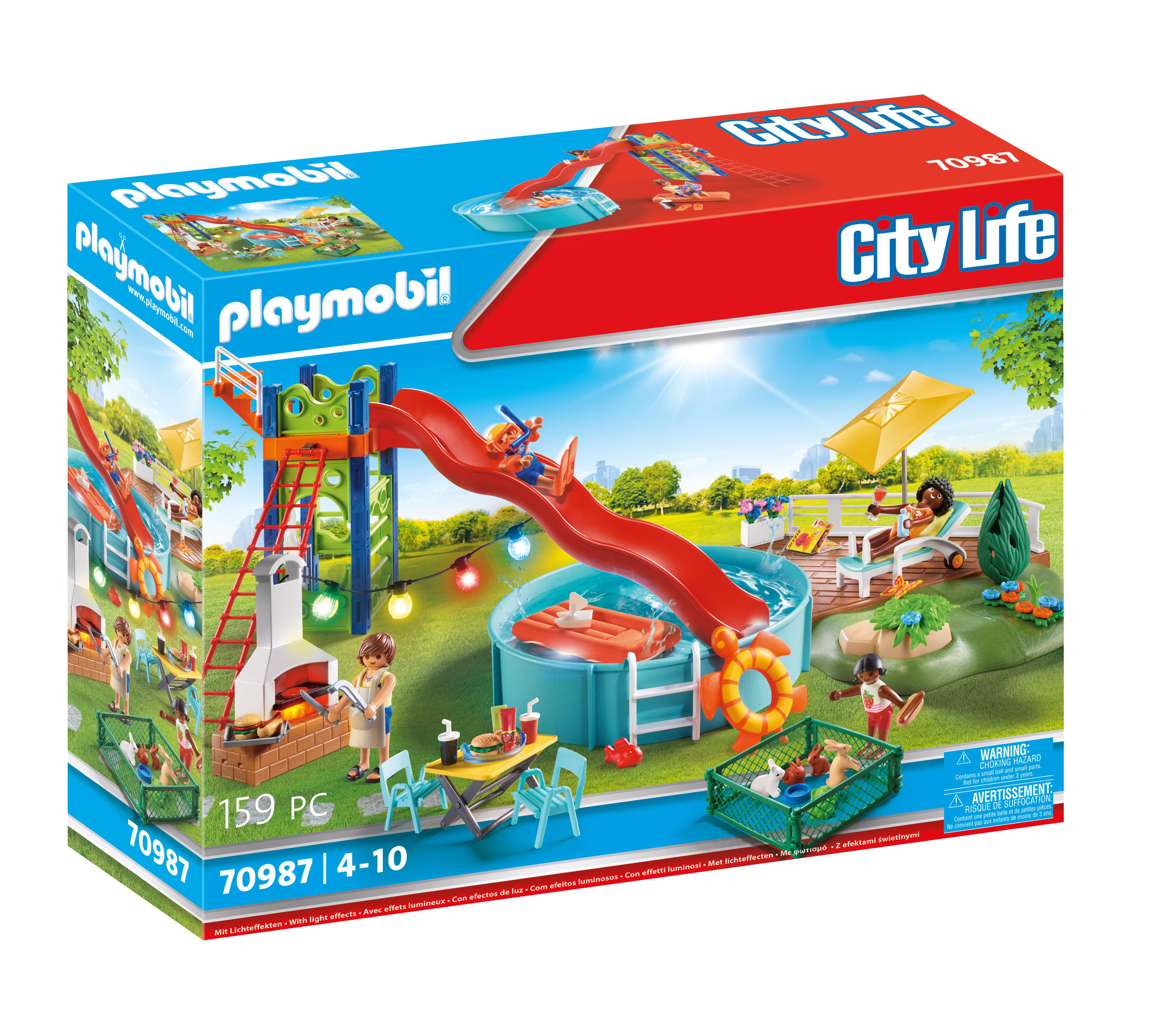 Centimeter former place PLAYMOBIL Pool Party - Walmart.com