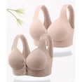 thumbnail image 6 of NIEWTR Ladies Front Closure Wireless Bras Full Coverage Wirefree Comfort Everyday Bras No Underwire Comfortable Plus Size Adjustable Straps Bralettes Brasieres (Light Purple,36), 6 of 9