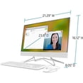 thumbnail image 5 of Newest HP 24-inch FHD All-in-One Desktop Computer - Dual-Core AMD Athlon Silver 3050U - 8GB DDR4 RAM-256GB SSD - DVD-RW - WiFi Bluetooth - Windows 10 Pro - Snow White w/ 32GB USB Drive (HP-24-DD00), 5 of 5