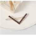 thumbnail image 4 of 4PCS Women Hair Clip Decorative Simple Rhinestone V Shaped Hair Pin Bobby Pin, 4 of 10