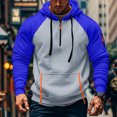 thumbnail image 5 of LWavelet Mens Casual Long Sleeve Pullover Hoodie with Zipper Pockets and Adjustable Drawstring Hood for Outdoor Activities, 5 of 5