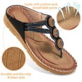 thumbnail image 3 of Ecetana Women's Flat Sandals Comfortable Flip Flops Beach Shoes Sandal, 3 of 6
