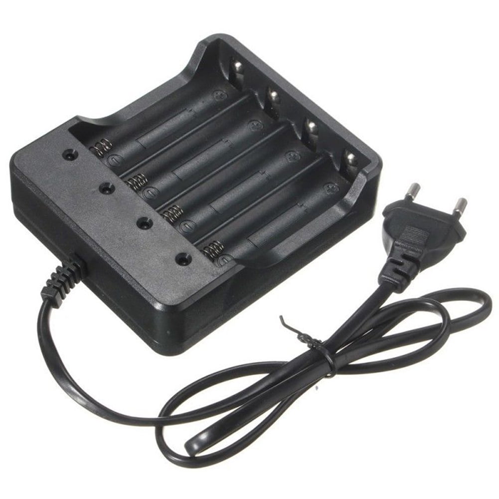 Eu Plug 4Slots Battery Charger With Protection 18650 Lithium-Ion Battery HI 